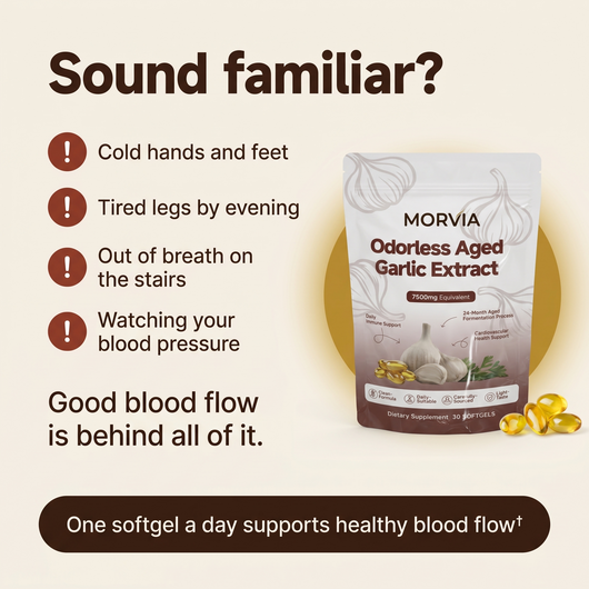Morvia Aged Garlic Blood Flow Support
